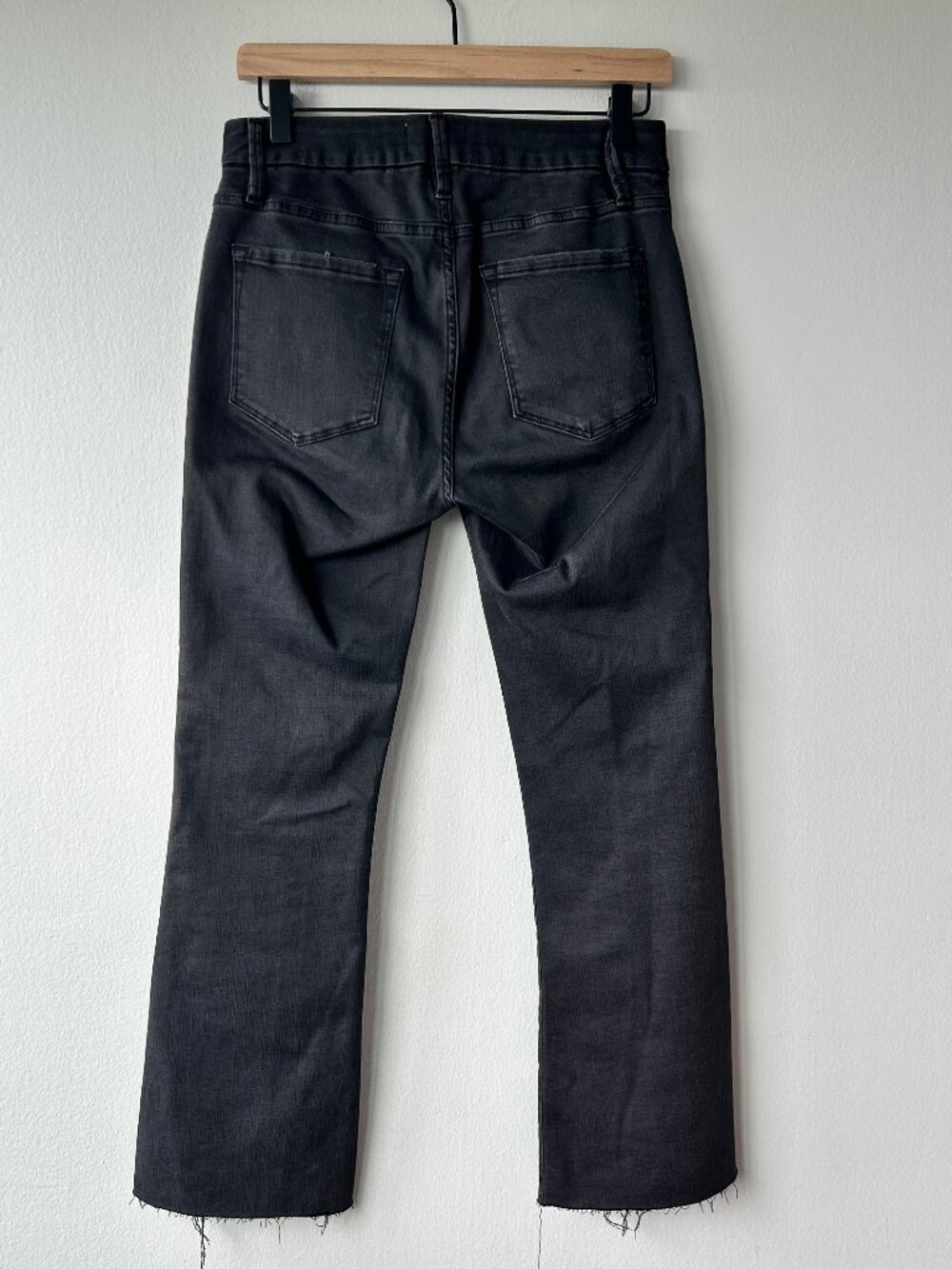 FRAME Le Crop Mini Boot High-Rise Bootcut Cropped Gray Size 28 - Picture 6 of 12